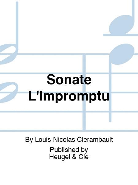 Clerambault Wahl Sonate L'impromptu Violin & Basso Continuo Book